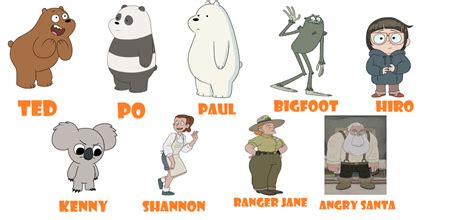 we bare bears characters|we bare bears name tag.